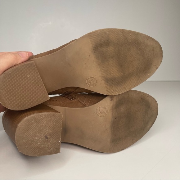 Universal Thread Crissy Bootie Brown Laser Cut Stacked Heel - Picture 10 of 14